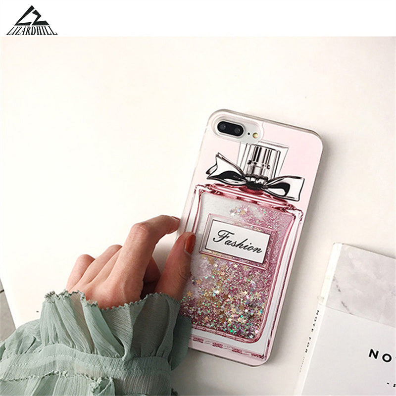 Lizardhill Perfume Bottle Coque For Iphone 7 7plus Case Luxury Glitter Intel Retro