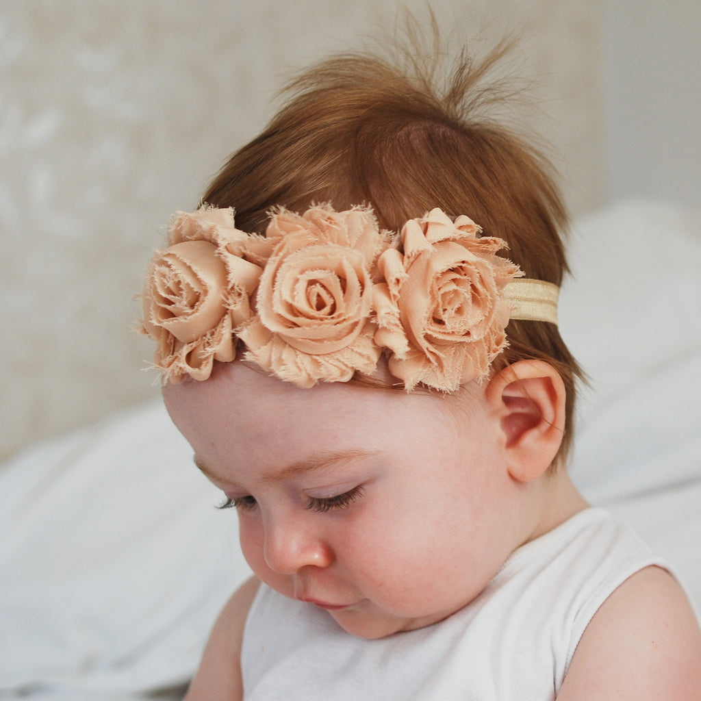 ivory hair accessories for flower girl