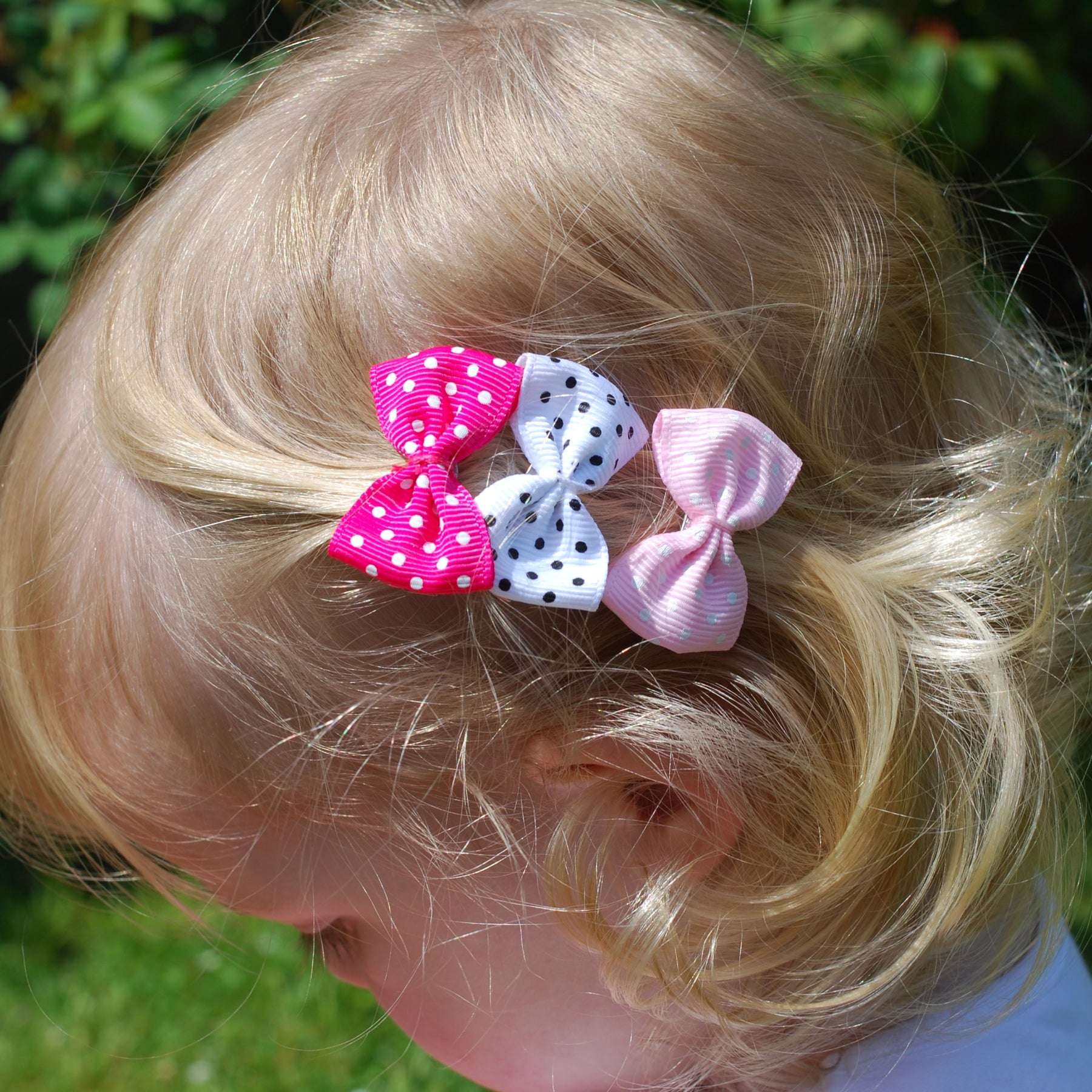Hair Bows Mini for Fine Hair Set of 6 – QueenMee Accessories