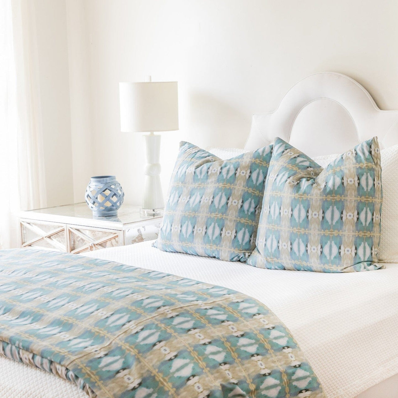 Little Chapel Light Blue Duvet Cover Laura Park