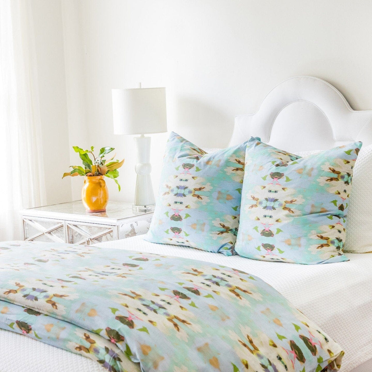 Summer Garden Light Blue Duvet Cover Laura Park