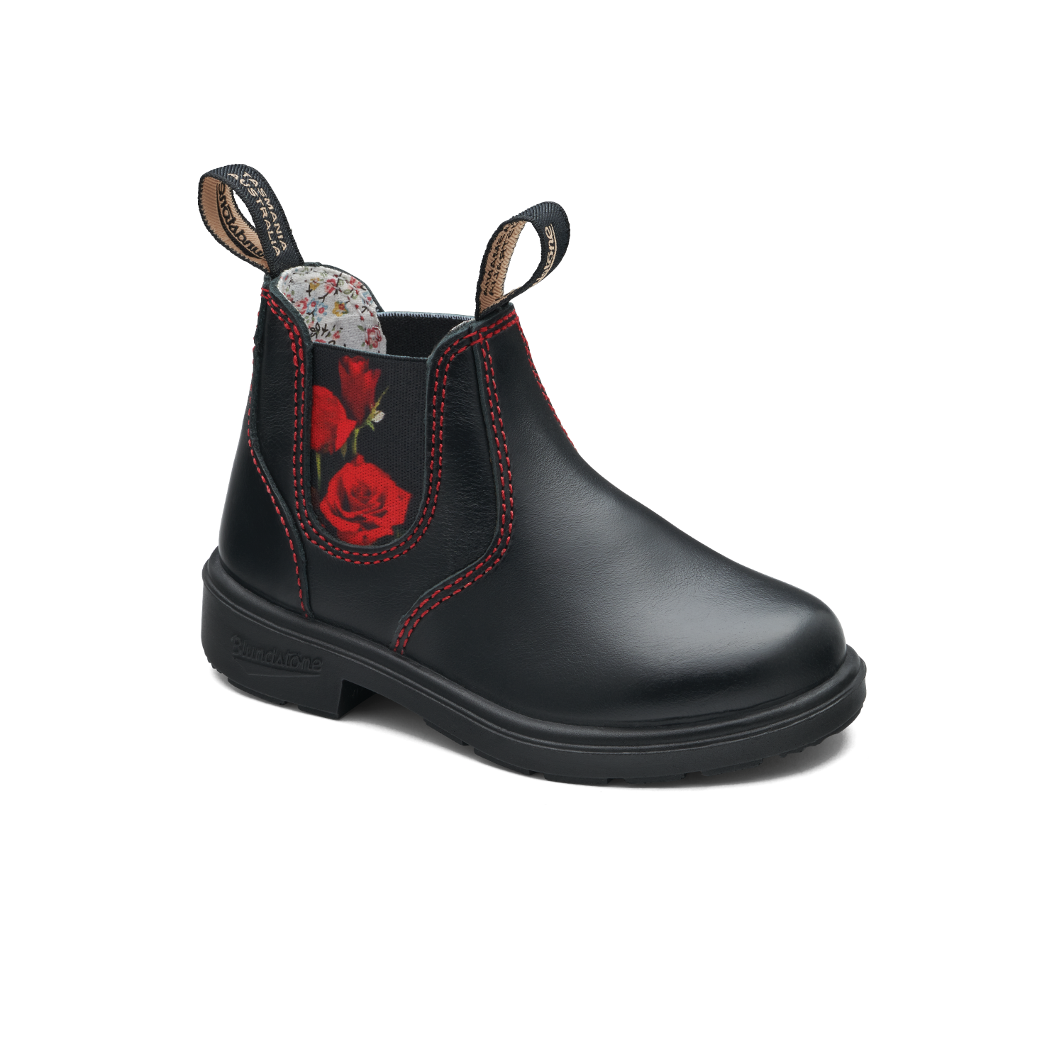 Blundstone 2192 Kids Red with Burgundy Tartan Elastic