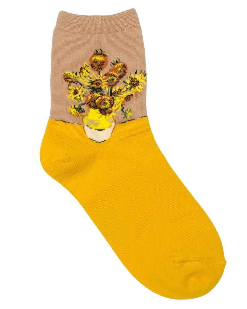 van gogh sunflower socks