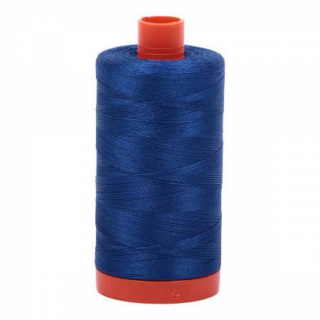 Aurifil Thread, 50wt, 100% Cotton Mako, Large Spool 1422 yds. Color 2605:  Grey - Picking Daisies