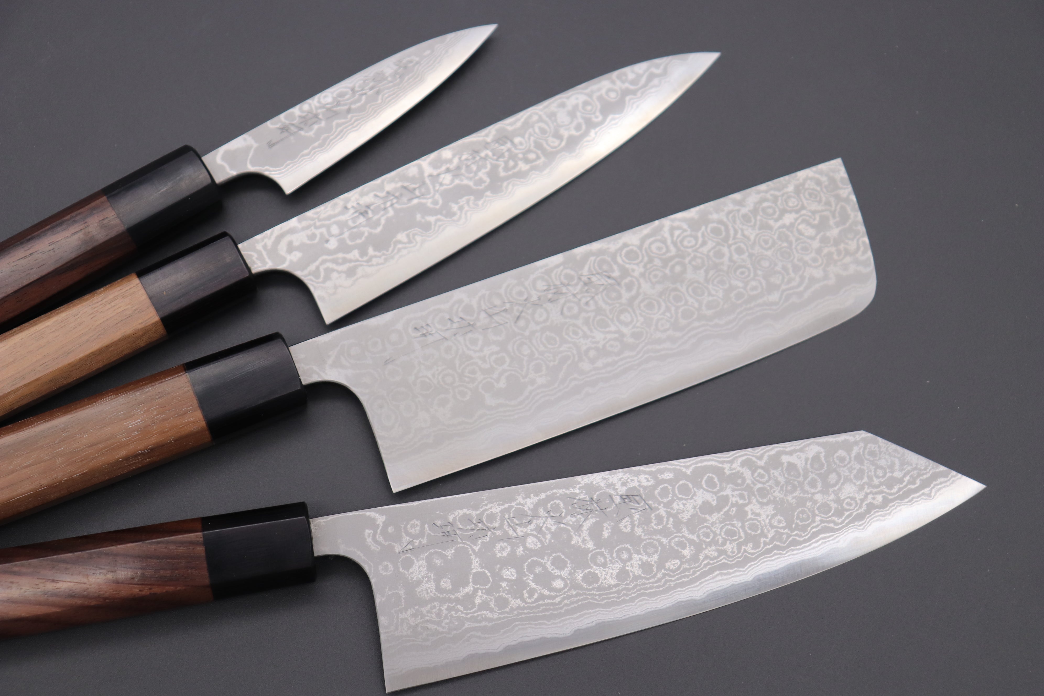 Very Sharp! Japanese Nakiri Kitchen Knife Black Aogami Super - Zenpou