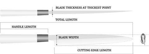 Fu-Rin-Ka-Zan Limited, Solid VG-10 blade Sakimaru Takohiki (270mm and 300mm, 2 sizes, Perfectly Mirror Polished)