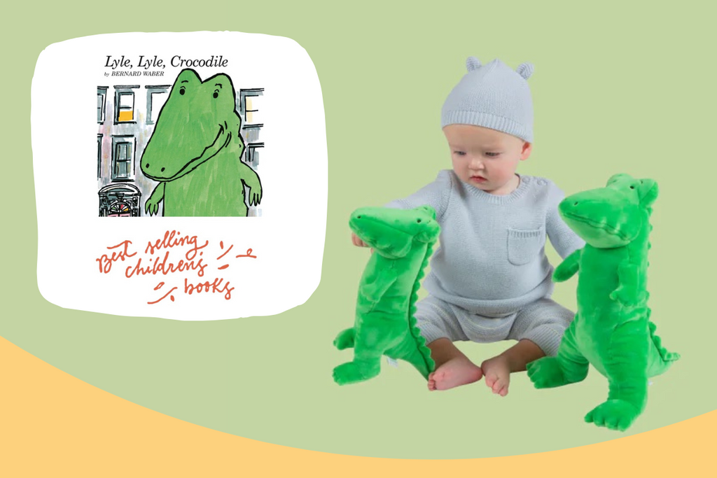 Lyle, Lyle, Crocodile plush with baby and book cover