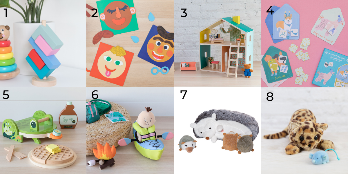 Our 8 favorite toys for 3 and 4 year olds. 