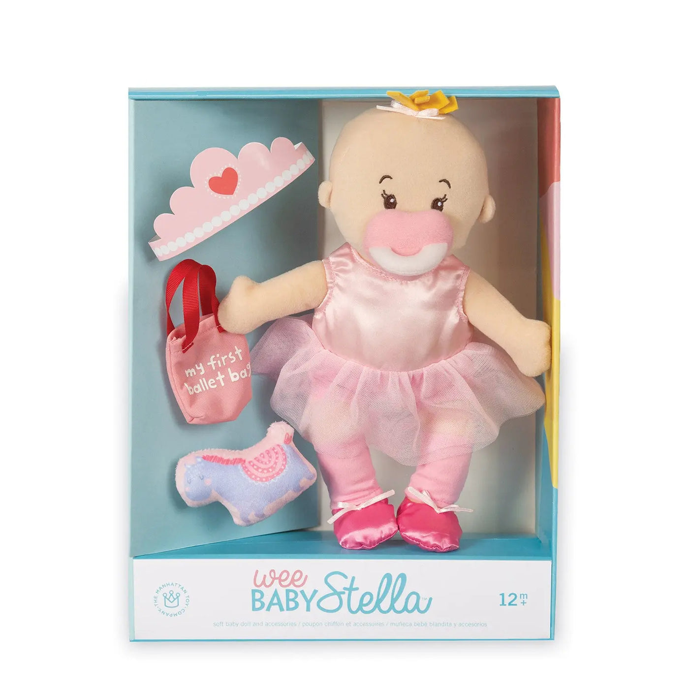 Algebraisk grådig Tørke Manhattan Toy Wee Baby Stella Tiny Ballerina 12" Soft Baby Doll Set