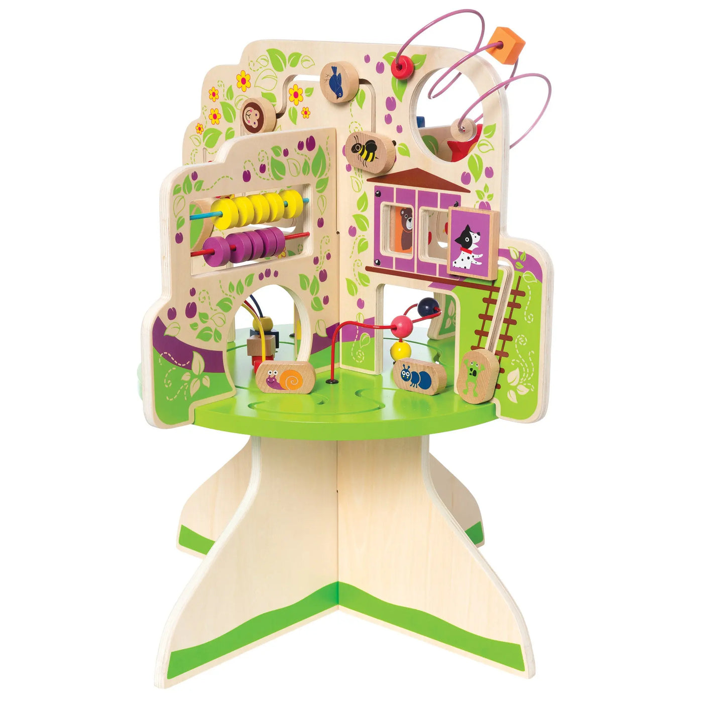 wooden activity center baby