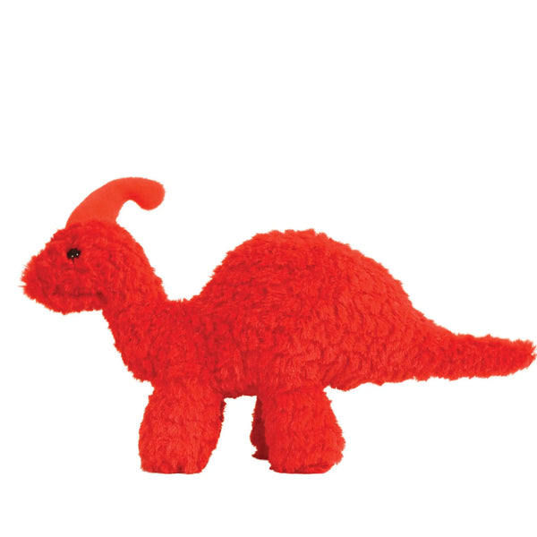 red dinosaur stuffed animal