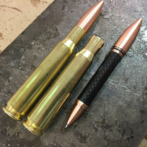 High Caliber Craftsman - 50 Caliber Hidden Desk Bullet Pen - US Made