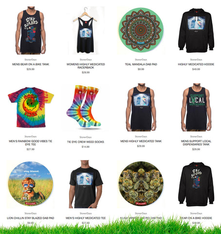 StonerDays Spring Summer Marijuana Clothing For Stoners