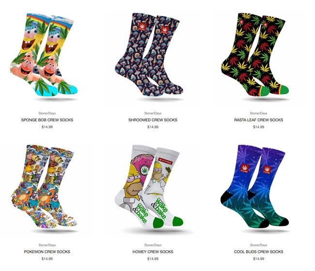 marijuana weed socks cannabis love