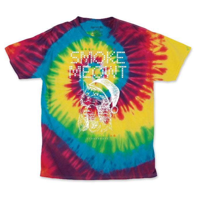 Men's Rainbow Smoke Meowt Tie Dye Tee – StonerDays