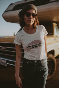 A Woman's Place is at the Top Scoop Neck Shirt
