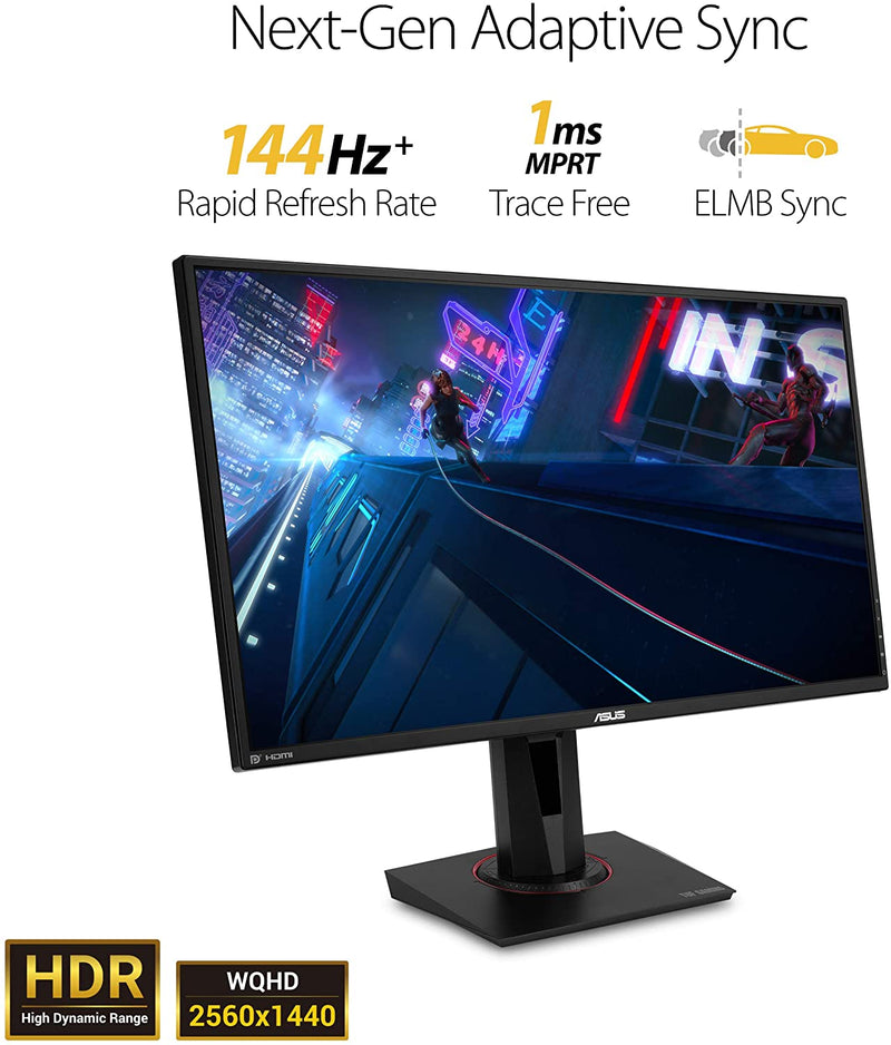 Asus TUF Gaming VG27AQ HDR Gaming Monitor – 27 inch WQHD