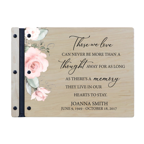 LifeSong Milestones Custom Personalized Funeral Guest Book