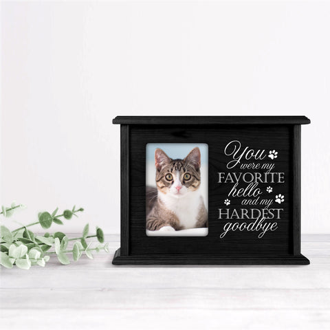 Pet Memorial Picture Cremation Urn Box for Dog - You Were My Favorite