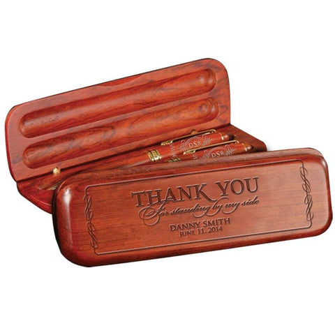 LifeSong Milestones Personalized Rosewood Pen Case