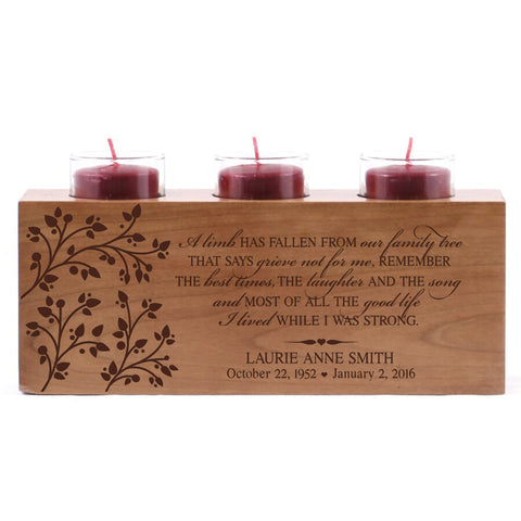 LifeSong Milestones Personalized Memorial Candle Holder