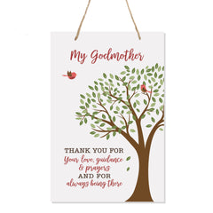 LifeSong Milestones Godmother Rope Sign