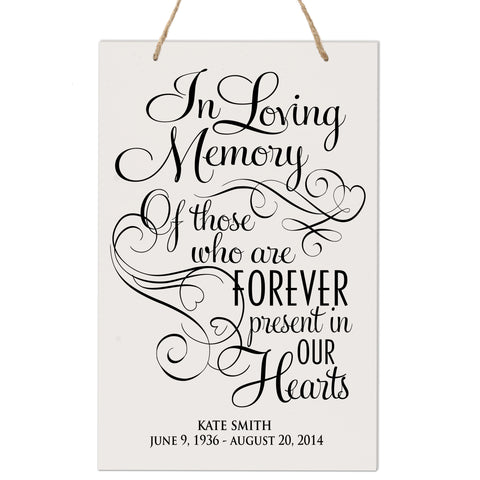 LifeSong Milestones Personalized Memorial Sign - In Loving Memory