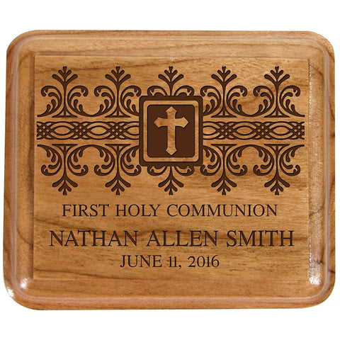 LifeSong Milestones Personalized Communion Jewelry Box - First Holy Communion