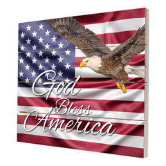 LifeSong Milestones Patriotic American Flag Pallet Sign