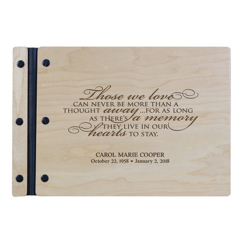 LifeSong Milestones Personalized Engraved Funeral Memorial Guestbook