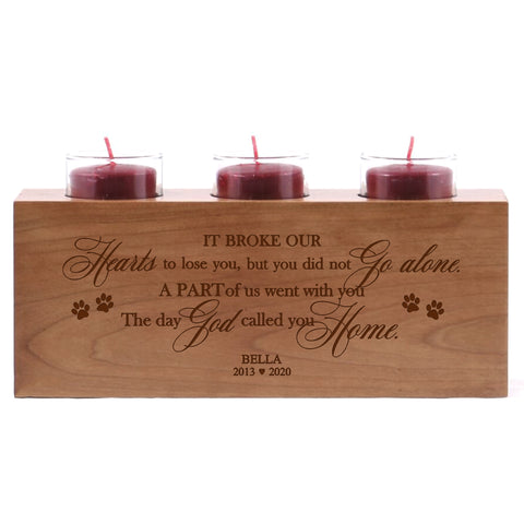 Pet Memorial 3 Candle Holder 