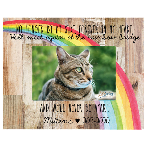 Pet Memorial Picture Frame - The Rainbow Bridge