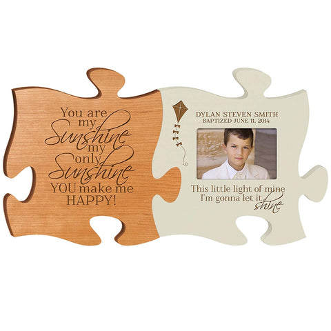 1st Holy Communion Puzzle Piece 4x6 Photo Frame Gift Set