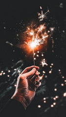 Holding Sparkler