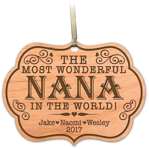 LifeSong Milestones Custom Ornament For Nana Grandpa Mom Dad