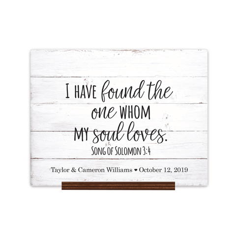 LifeSong Milestones Custom Wedding Guestbook Sign w/ Stand 15” x 12” - I Have Found The One - LifeSong MilestonesCustom Wedding Guestbook Sign w/ Stand 15” x 12” - I Have Found The One - LifeSong Milestones Custom Wedding Guestbook Sign w/ Stand 15” x 12” - I Have Found The One