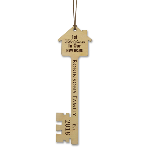 LifeSong Milestones Custom Key Ornaments For First Time Home Owners