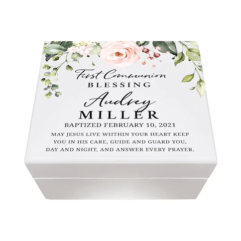 LifeSong Milestones Personalized Jewelry Box - First Communion Blessing