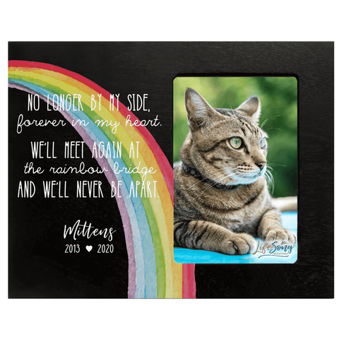 LifeSong Milestones Personalized Pet Memorial Photo Frame - Rainbow Bridge