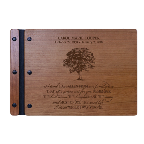 LifeSong Milestones Personalized guest Book for loss of Loved one