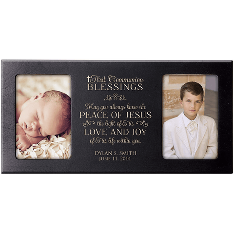 LifeSong Milestones Personalized First Communion Photo Frame Gift "Communion Blessings"