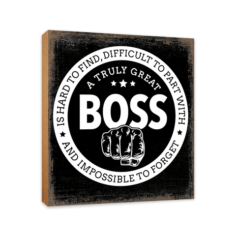 LifeSong Milestones Wooden Shelf Décor and Tabletop Signs for Boss or Mentor