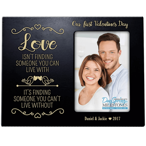 LifeSong Milestones Personalized Valentine's Day Frames - Our First Valentine's Day