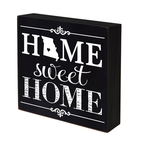 LifeSong Milestones Home State Shadow Box Home Sweet Home Table and Shelf Sitter - Wall Decor Family Established Housewarming Gift - 6x6