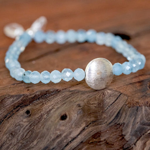 aquamarine fertility healing bracelet