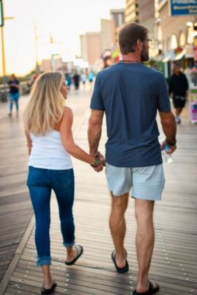 couple holding hands