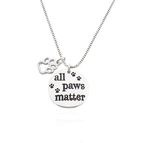 All Paws Matter Pendant Necklace