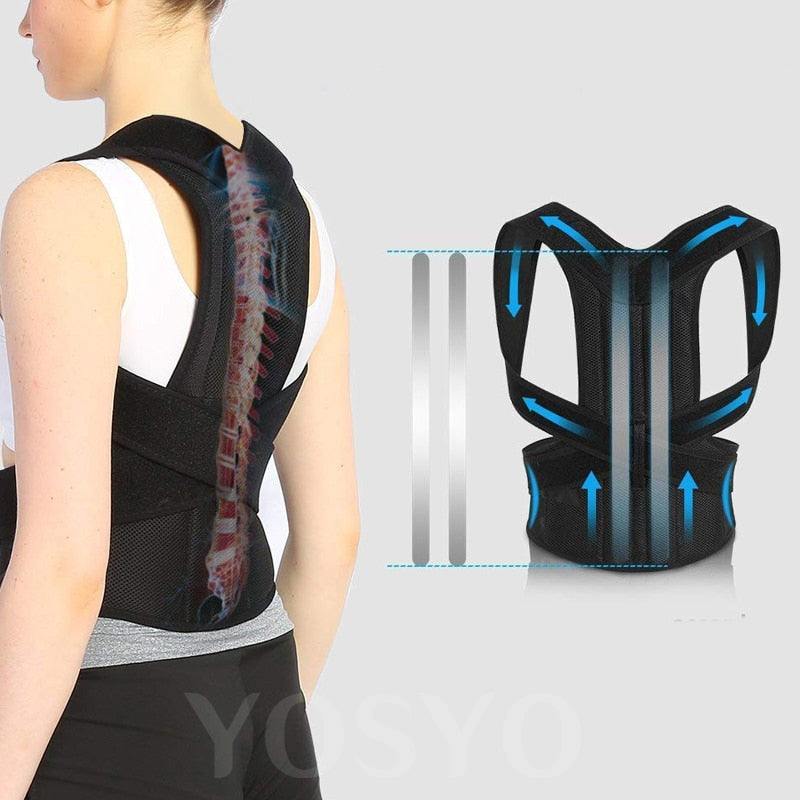 Back, Shoulder & Neck Posture Corrector Brace –