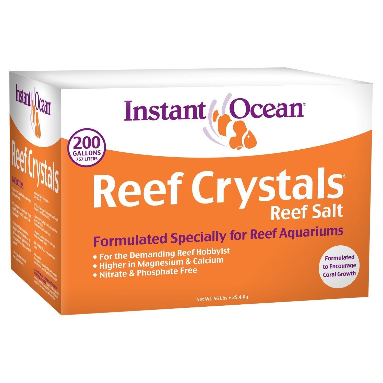 Reef Crystals Sea Salt Mix 200 Gallon Box – Big Kahuna Tropical Fish