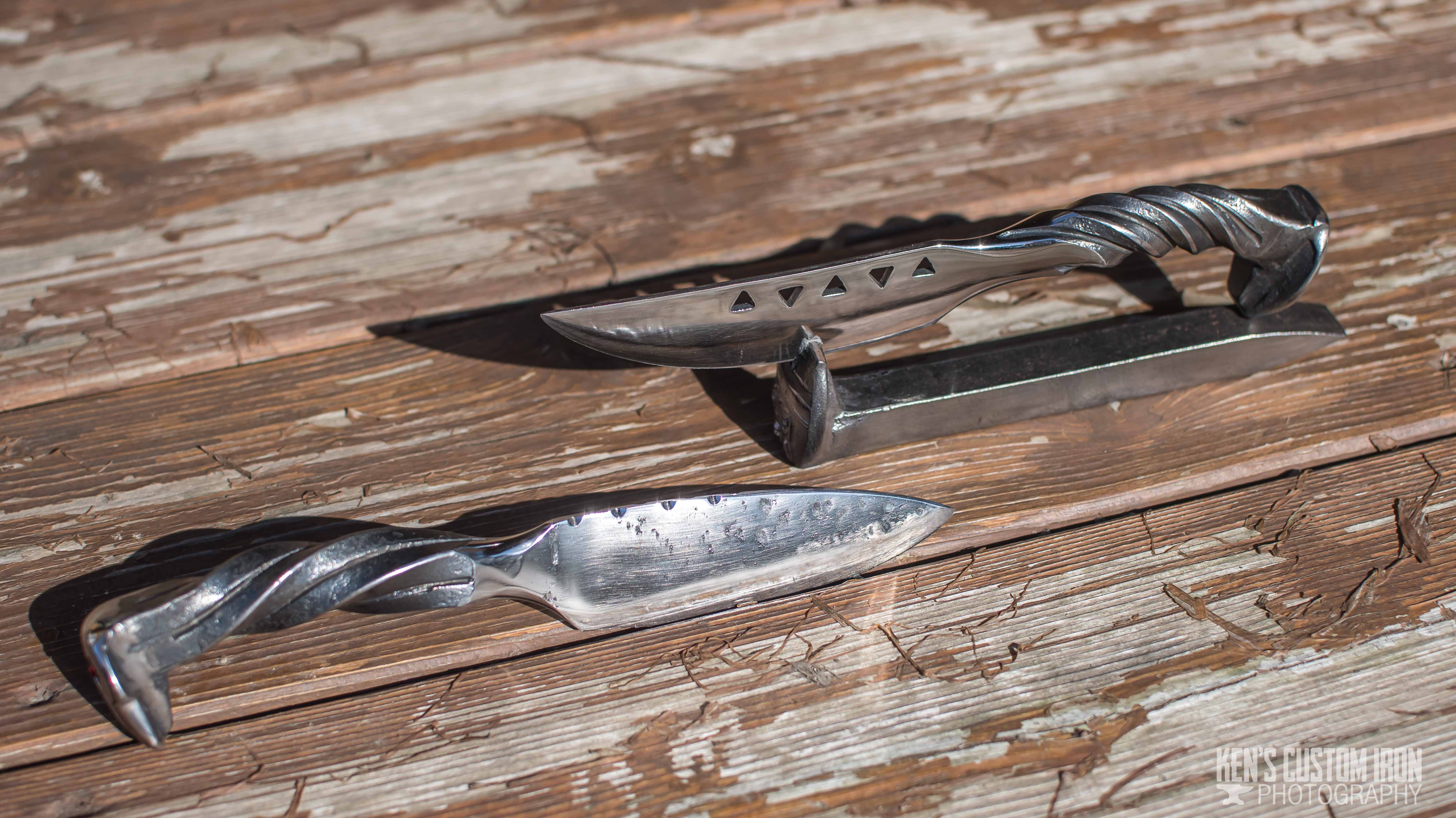 A Complete Knife Making Kit, Indy Hammered Knives